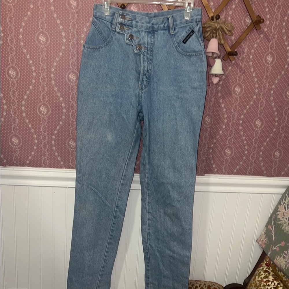 Vintage Blue High-Waisted Women Jeans